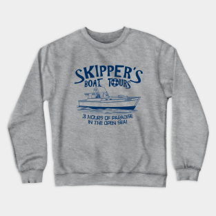 Television Crewneck Sweatshirt - Skipper's Boat Tours by Stupid Shirts